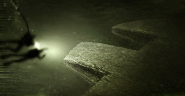 14000 Years Old Underwater UFO metal